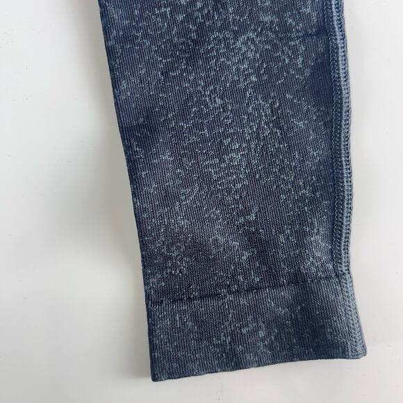 Gymshark Adapt Fleck Seamless Crop Top Long Sleeve Large Mineral/Black NWT - Picture 7 of 10